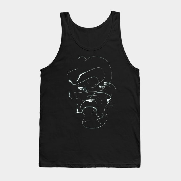 Samurai minimal chromatic Tank Top by Nikokosmos